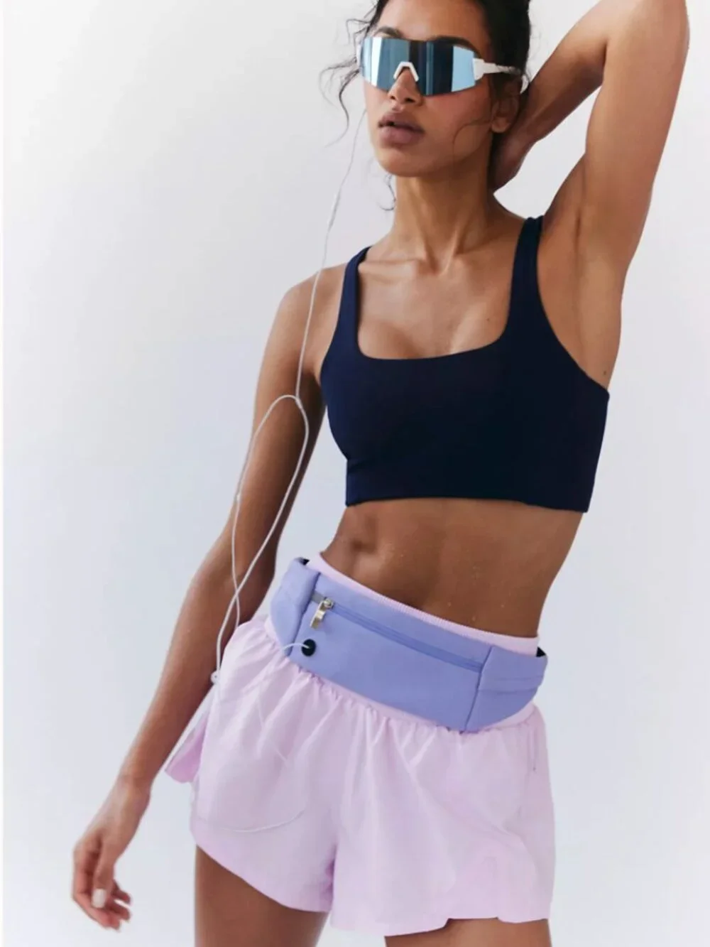 Free People Movement Women's Carpe Diem Shorts In Powder Pink-XL  NWOT